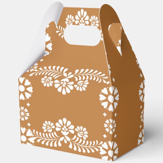 Cielito lindo terracotta baby shower gunsten bedankdoosjes (Achterkant)