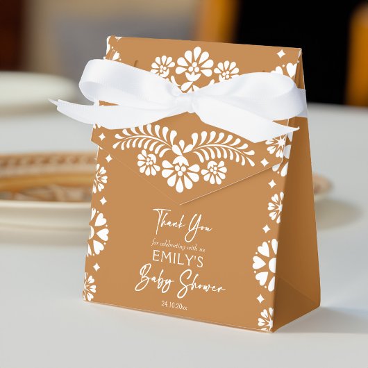 Cielito lindo terracotta baby shower gunsten bedankdoosjes