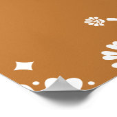 Cielito lindo terracotta baby shower welkomstbord poster (Hoek)