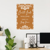 Cielito lindo terracotta baby shower welkomstbord poster (Thuiskantoor)