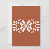 Cielito Lindo Terracotta Baptism & First Birthday Kaart (Achterkant)