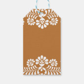Cielito lindo terracotta Mexicaans baby shower Cadeaulabel (Achterkant)