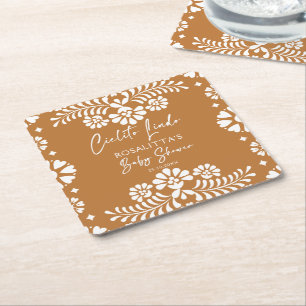 Cielito lindo terracotta Mexicaans baby shower gun Kartonnen Onderzetters