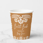 Cielito lindo terracotta Mexicaans baby shower Papieren Bekers (Voorkant)