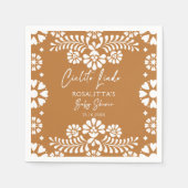 Cielito lindo terracotta Mexicaans baby shower Servet (Voorkant)