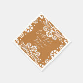 Cielito lindo terracotta Mexicaans baby shower Servet (Hoek)