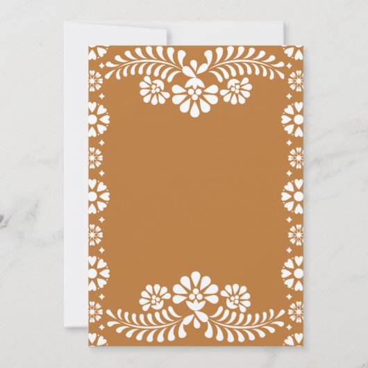 Cielito lindo terracotta Mexicaans verjaardagsfees Kaart (Achterkant)