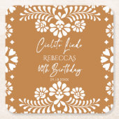 Cielito lindo terracotta Mexicaanse 60ste verjaard Kartonnen Onderzetters (Voorkant)