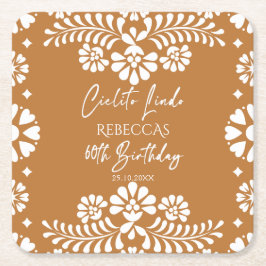 Cielito lindo terracotta Mexicaanse 60ste verjaard Kartonnen Onderzetters