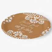 Cielito lindo terracotta Mexicaanse 60ste verjaard Papieren Bordje (Gekanteld)