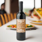 Cielito lindo terracotta Mexicaanse 60ste verjaard Wijn Etiket