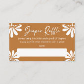 Cielito lindo terracotta Mexicaanse luierverloting Informatiekaartje (Voorkant)