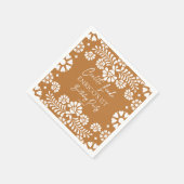 Cielito lindo terracotta Mexicaanse verjaardag gew Servet (Hoek)