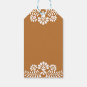 Cielito lindo terracotta talavera 60e verjaardag cadeaulabel (Achterkant)