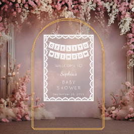 Cielito Lindo Welkom Baby shower Acryl Bord