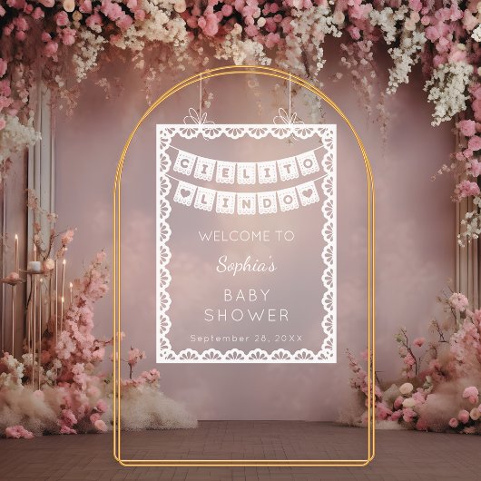 Cielito Lindo Welkom Baby shower Acryl Bord