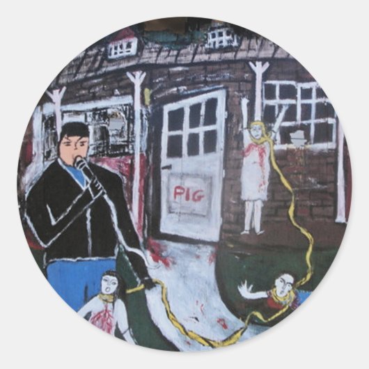 CIELO DRIVE RONDE STICKER (Voorkant)