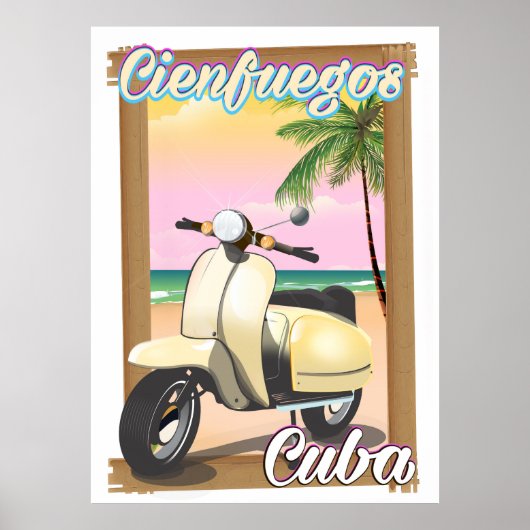 Cienfuegos City Cubaanse reisposter Poster (Voorkant)