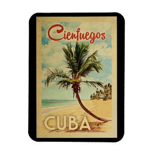 Cienfuegos Palm Tree Vintage Magneet