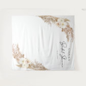 CIERA Boheemse Pampagras Bruiloftsfeest Wandkleed (Voorkant (horizontaal))