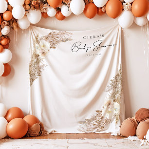 CIERA Bohemian Pampas Grass Baby shower Wandkleed