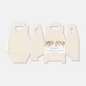 CIERA Bohemian Pampas Grass Earth Tone Favor Box Bedankdoosjes (Uitgevouwen)