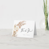 CIERA Boho Dry Pampas Gras Bedankkaart (Voorkant)
