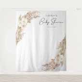 CIERA Boho Pampaspollen Baby Borrel Wandkleed (Voorkant)