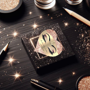 Cierra Glitter Roos Gold Lash Crown Heart Makeup Hart Sticker