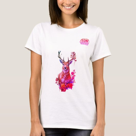 CIERVO ENTRE HOJAS T-SHIRT (Voorkant)