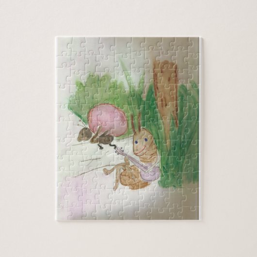 cigaal en mier legpuzzel (Verticaal)