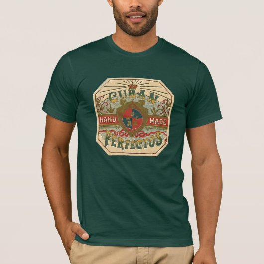 Cigar Ad Cuban Perfectos  Tobacco T-shirt (Voorkant)
