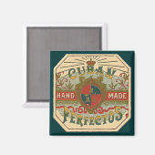 Cigar Ad for Cuban Perfectos Tobacco Label Magneet (Voorkant / Achterkant)