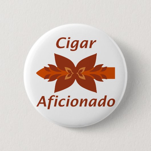 Cigar Aficionado Ronde Button 5,7 Cm (Voorkant)