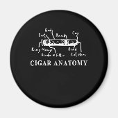 Cigar Anatomer Smoker Humidor Cutter Cigars Gift Magneet (Voorkant)