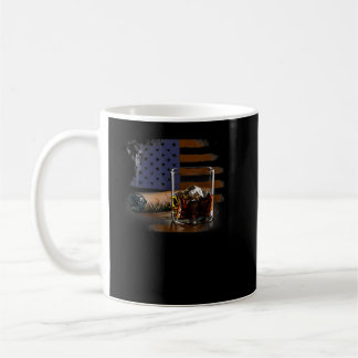 Cigar and Bourbon Great Gift for Cigar Lounge Love Koffiemok