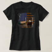Cigar and Bourbon Great Gift for Cigar Lounge Love T-shirt (Design voorkant)