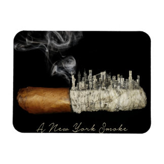 Cigar Art, New York City Poster, Cigar Print, Nyc Magneet