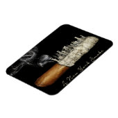 Cigar Art, New York City Poster, Cigar Print, Nyc Magneet (Linkerzijde)