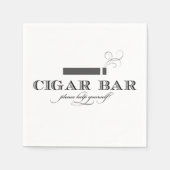 Cigar Bar Cocktail servetten (Voorkant)