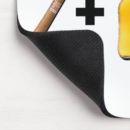 Cigar + Bier = Geluk Muismat (Hoek)