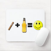 Cigar + Bier = Geluk Muismat (Met muis)