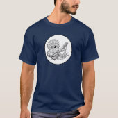 Cigar Box Guitar picking Octopus T-shirt (Voorkant)