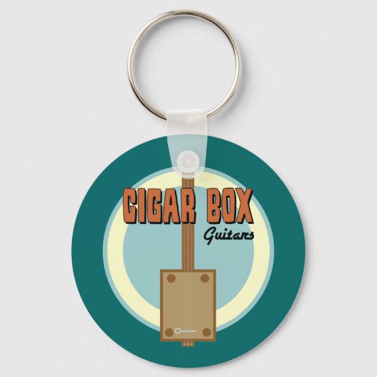 Cigar Box Guitar Sleutelhanger (Voorkant)