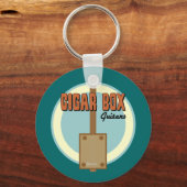 Cigar Box Guitar Sleutelhanger (Voorkant)