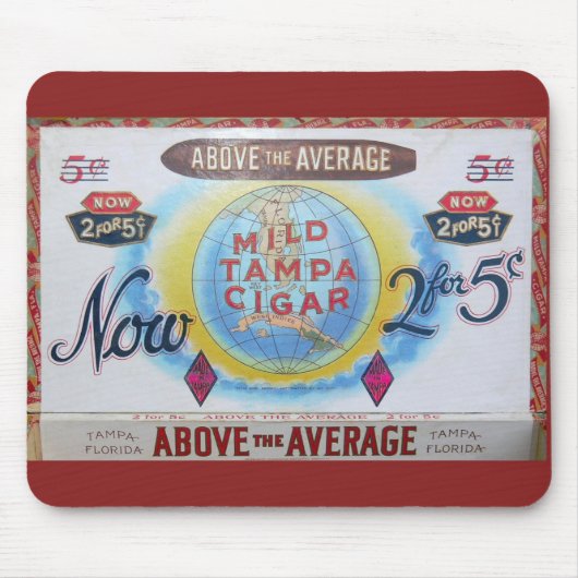 Cigar Box  Label Mousepad Muismat (Voorkant)