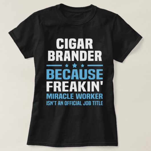 Cigar Brander T-shirt (Design voorkant)