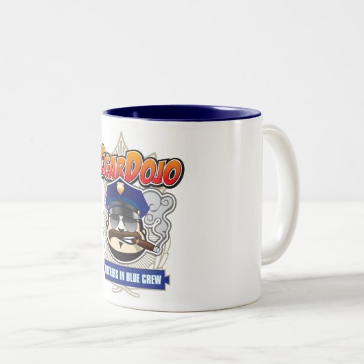 Cigar Dojo Brothers in Blue Crew Mok (Voorkant rechts)