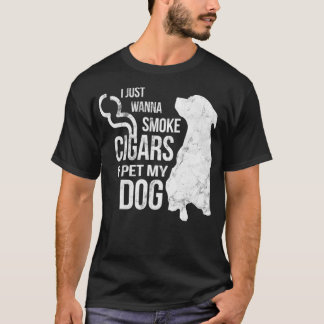 Cigar en Hondenliefhebber Cigars to Smoke and Pet T-shirt
