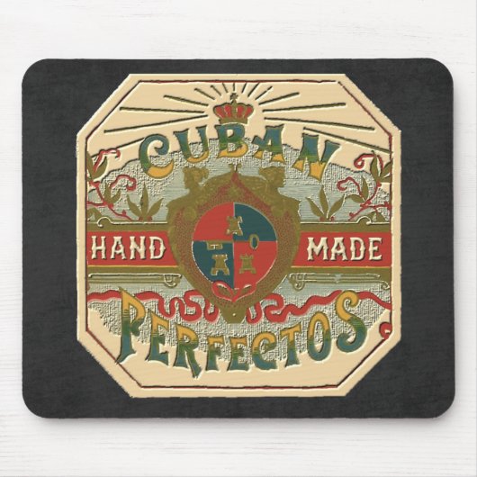 Cigar en label Cuban Perfectos Tobacco Muismat (Voorkant)